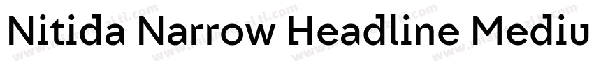 Nitida Narrow Headline Medium字体转换